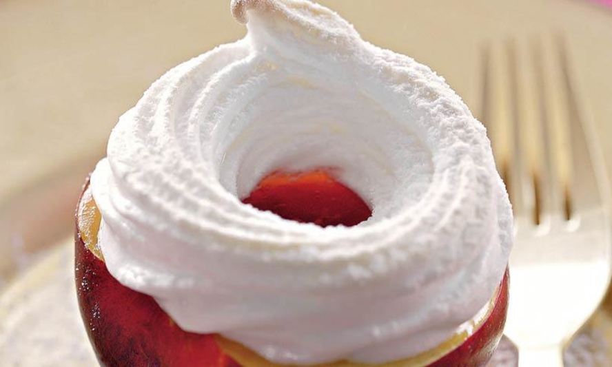 Рецепт нектаринов с безе