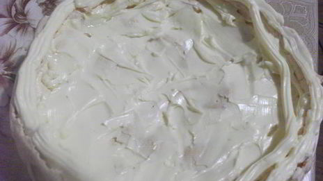 торт-безе рождественский венок