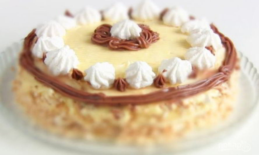 Рецепт торта-безе с масляным кремом