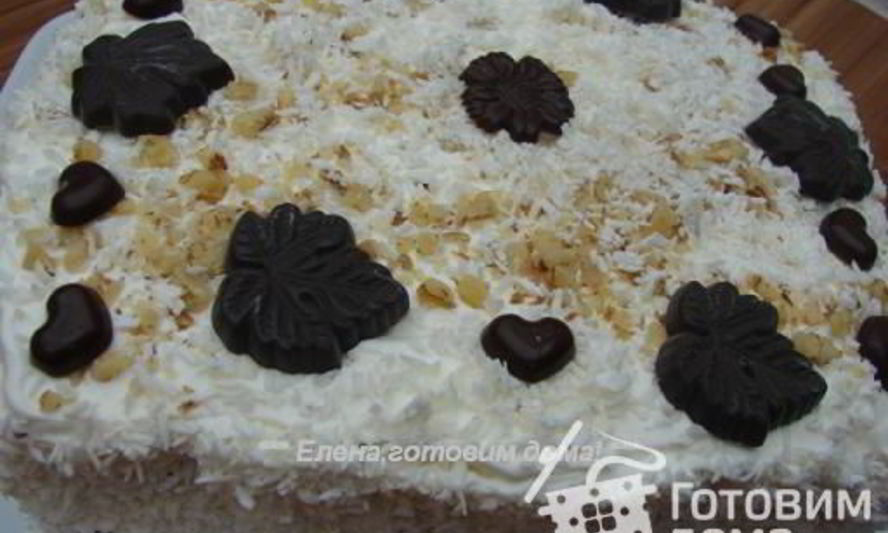 Рецепт торта-безе воздушного хруст без муки