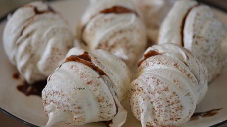 украшения из безе с шоколадом