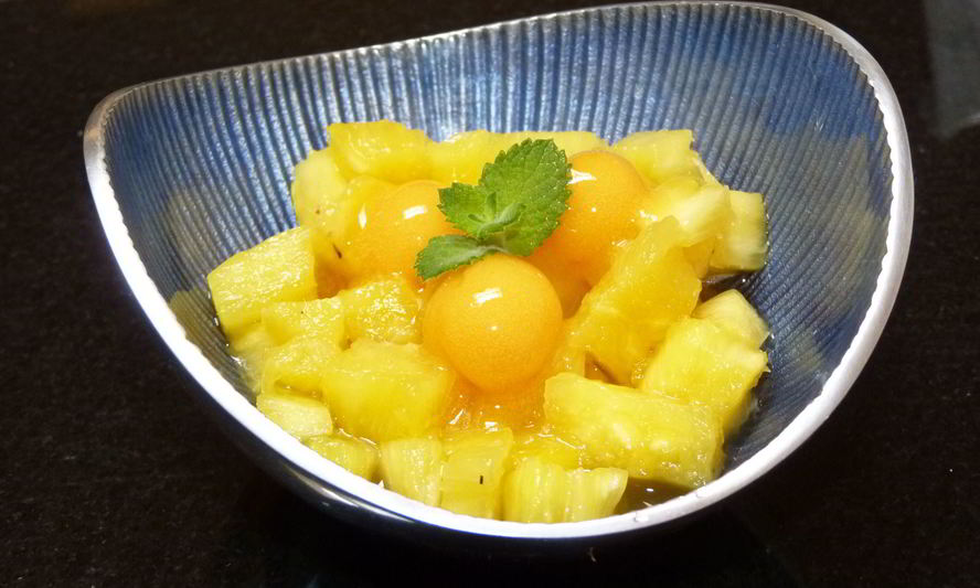 Рецепт десерта ананас с ромом