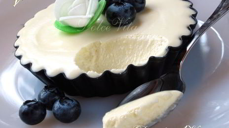 десерт баварезе с белым шоколадом