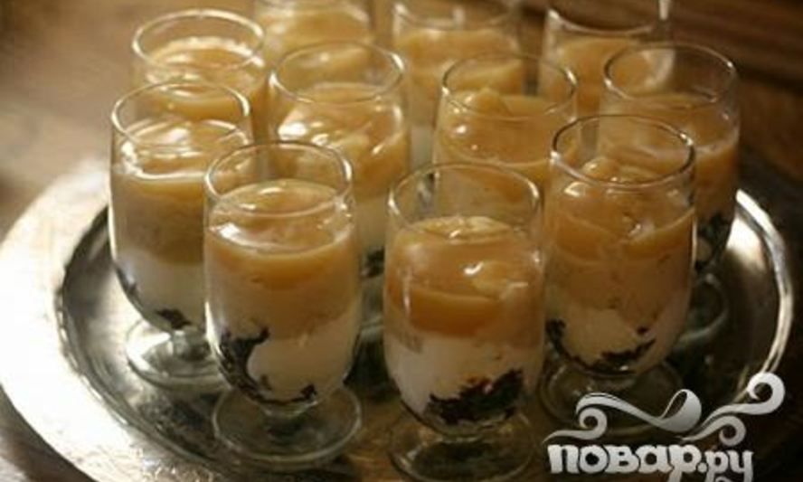 Рецепт десерта с йогуртом, черносливом и бренди