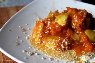 Десерт Тыква с яблочком