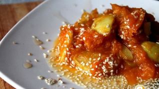 Десерт Тыква с яблочком