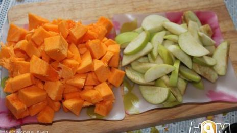 десерт тыква с яблочком