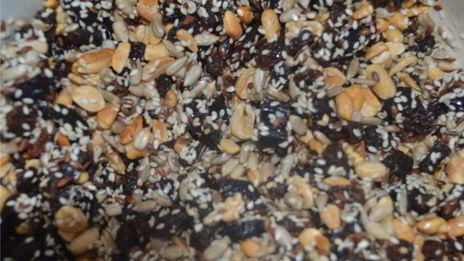 гранола со льном и кунжутом
