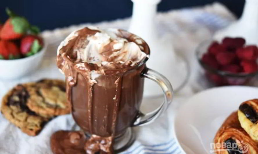 Рецепт густого горячего шоколада