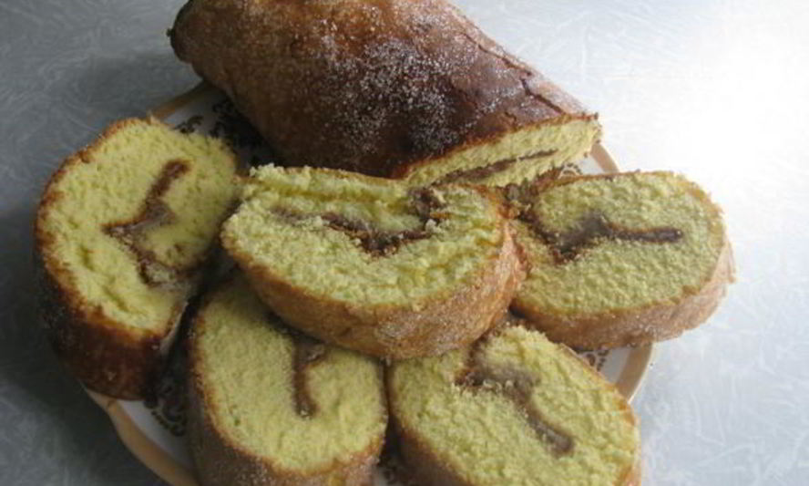 Рецепт рулета с халвой