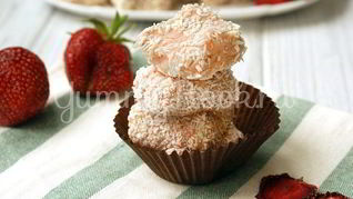 Домашние клубничные конфеты