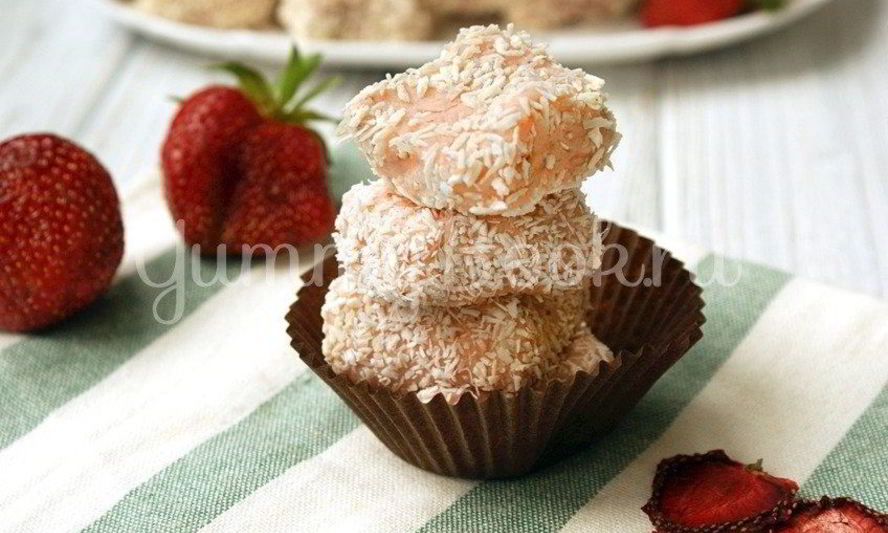 Рецепт домашних клубничных конфет