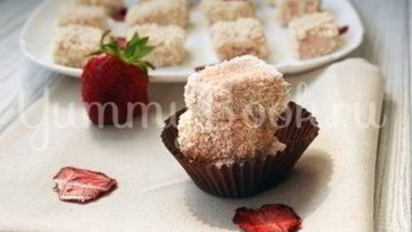 домашние клубничные конфеты