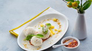 Куриные конфеты с карри и манго