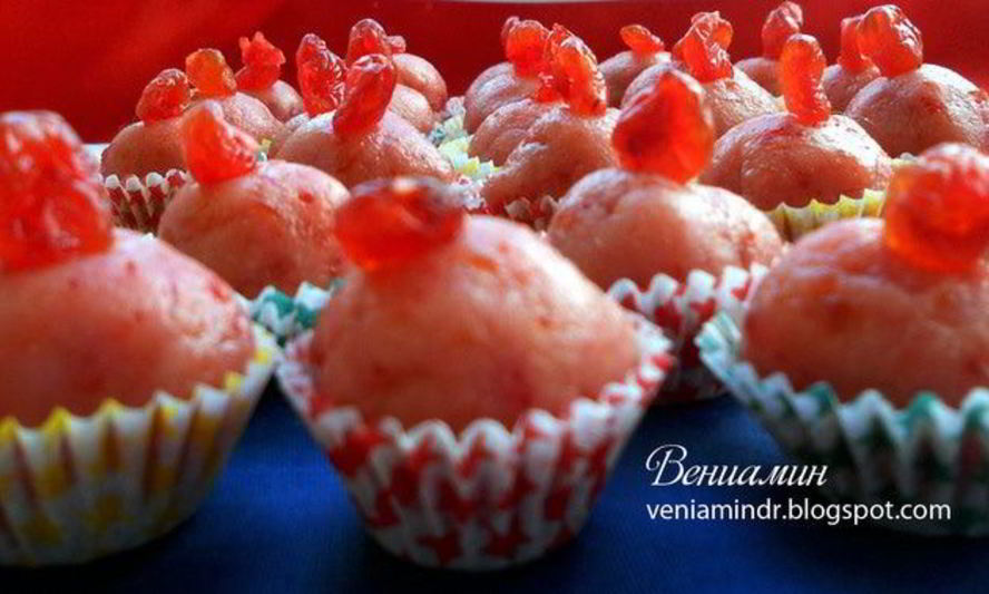 Рецепт розовых марципановых конфет