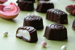 Шоколадные конфеты с творожным сыром