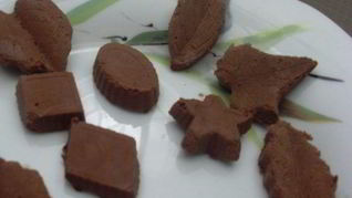 Замороженные шоколадные конфеты без сахара