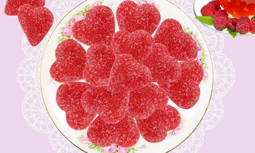 Рецепт желейных конфет с малиной