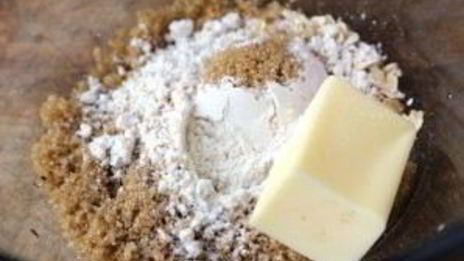 крамбл с овсяными хлопьями