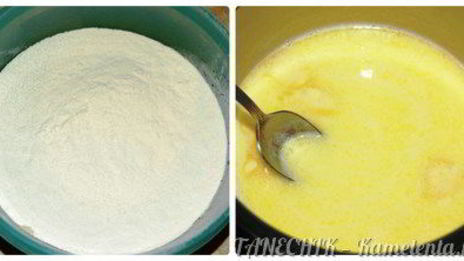 бисквит на горячем молоке со сметанно-йогуртовым кремом