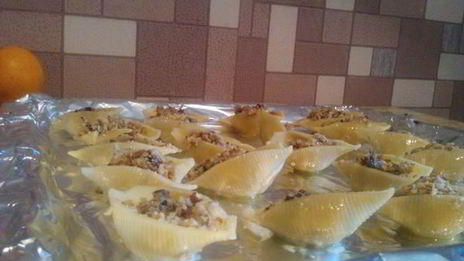 десертные ракушки с кремом