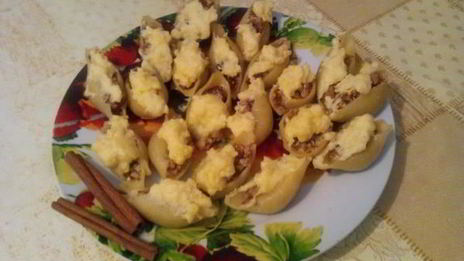 десертные ракушки с кремом