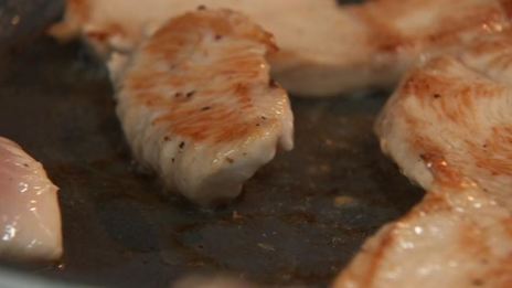 фунчоза с кремом из цукини и курицей