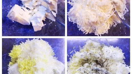 хлебные равиоли в курином креме