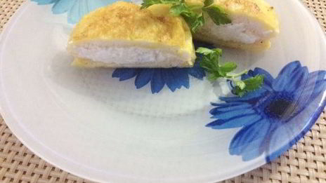 хлебные равиоли в курином креме