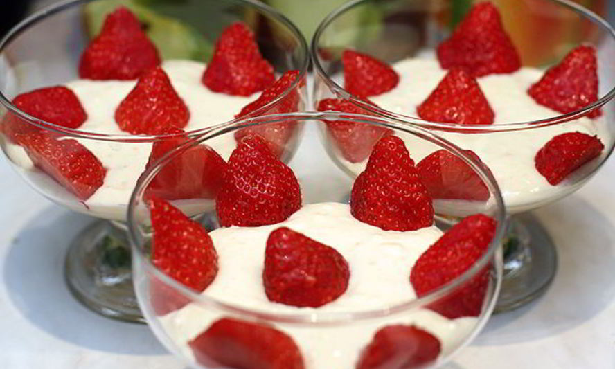 Рецепт клубники с творожным кремом