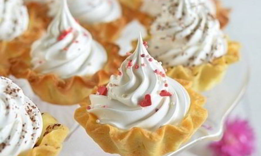 Рецепт корзиночек с белковым кремом