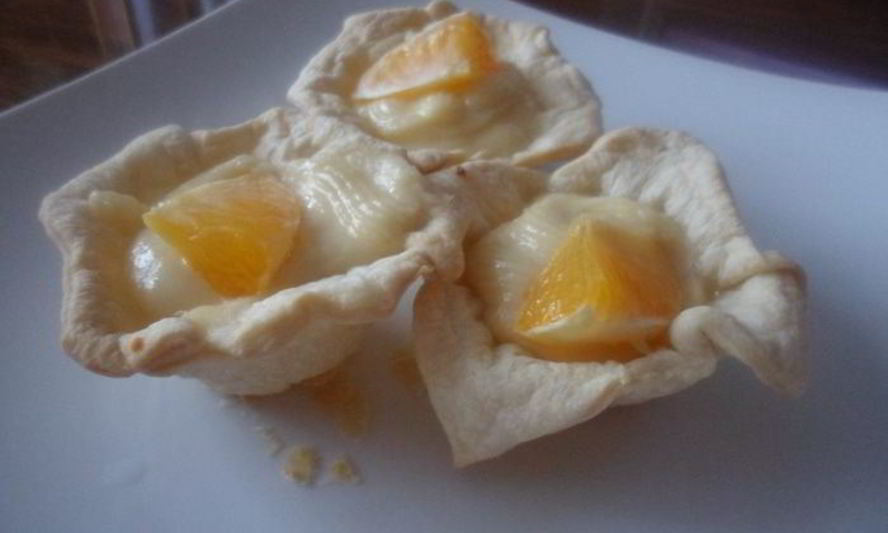 Рецепт корзиночек слоеных с творожным кремом