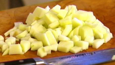 крем-карамель из геркулеса с запеченными яблоками