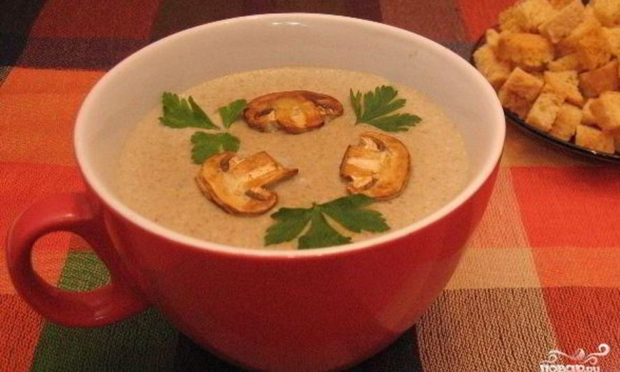 Рецепт крема-пюре из шампиньонов