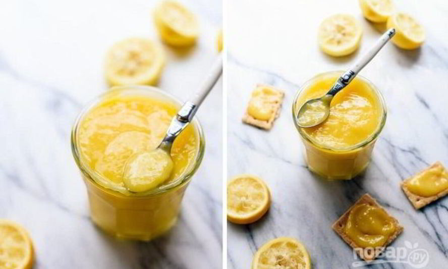 Рецепт медово-лимонного курд