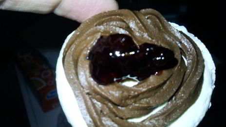 меренги с шоколадным кремом