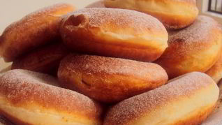 Пончики Восторг с шоколадным кремом