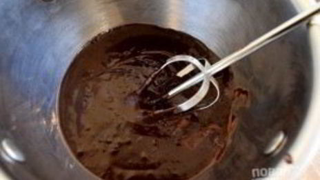 рожки с шоколадным кремом