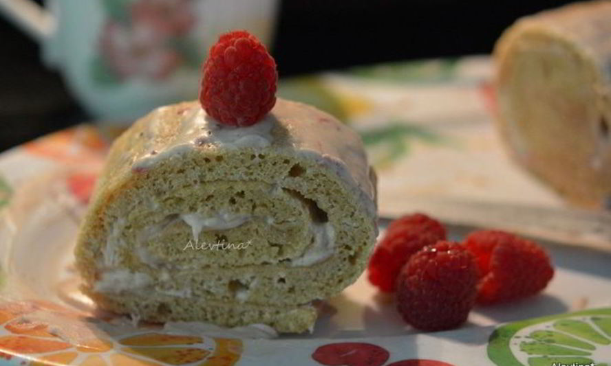 Рецепт рулета со швейцарским маслянным кремом