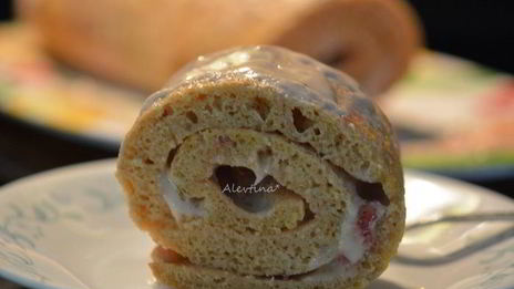 рулет со швейцарским маслянным кремом