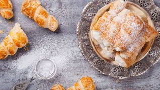 Трубочки с кремом