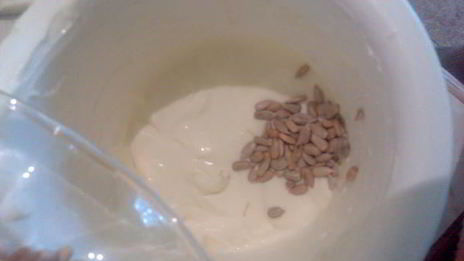 творожный крем с семечками