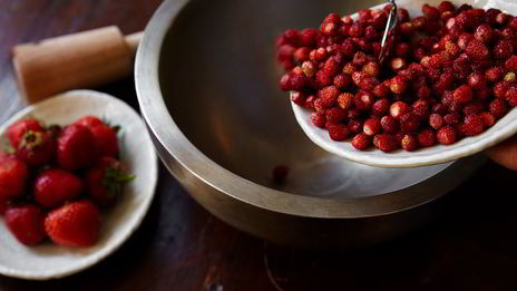 творожный крем с земляникой