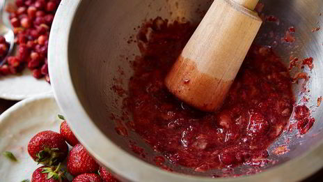 творожный крем с земляникой