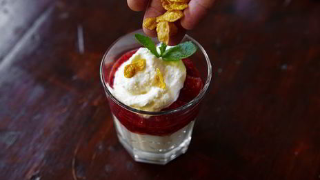 творожный крем с земляникой