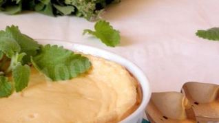 Запеченный крем из ряженки