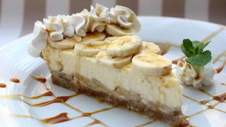 Легкий бананово-творожный десерт