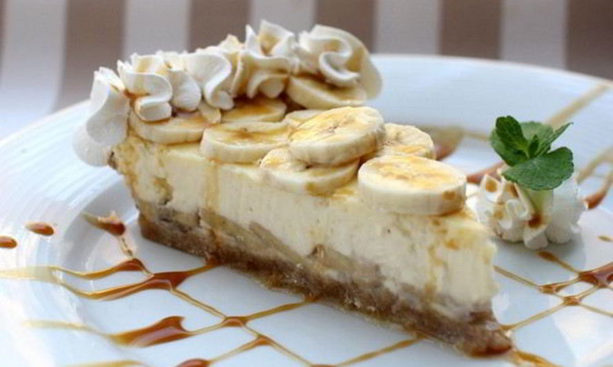 Рецепт легкого бананово-творожный десерт