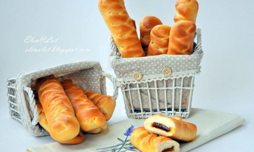 Рецепт косичек с мармеладом