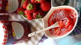 Мармелад из клубники и ревеня